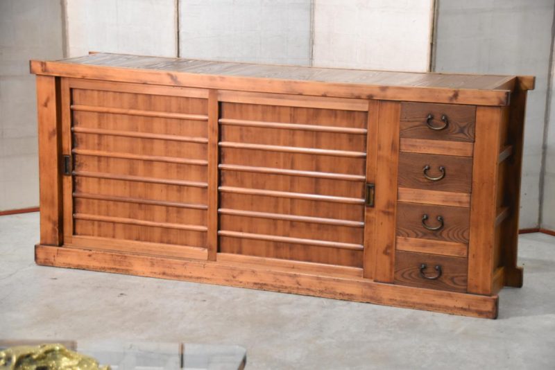 Antique Japanese Mizuya Sideboard Width:1865mm - Image 12