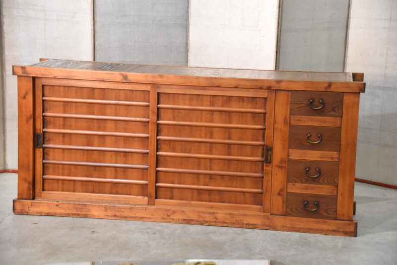 Antique Japanese Mizuya Sideboard Width:1865mm - Image 11