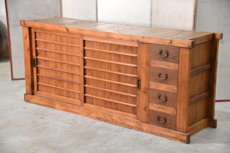 Antique Japanese Mizuya Sideboard Width:1865mm - Image 10