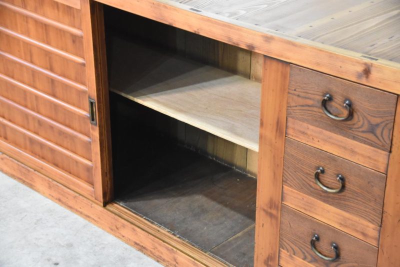 Antique Japanese Mizuya Sideboard Width:1865mm - Image 7