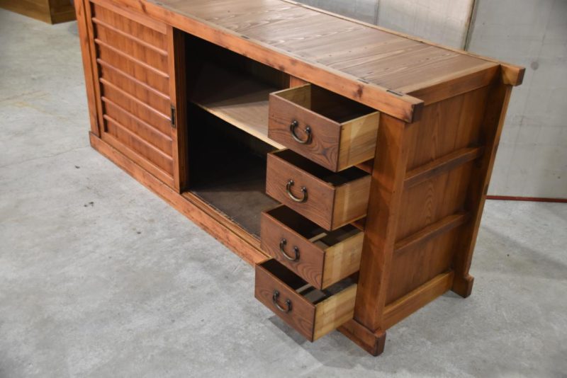 Antique Japanese Mizuya Sideboard Width:1865mm - Image 6