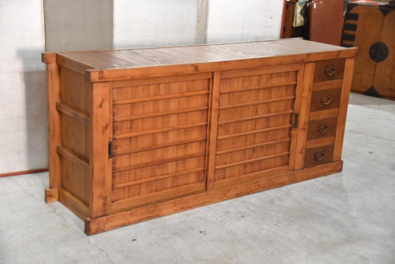Antique Japanese Mizuya Sideboard Width:1865mm - Image 3