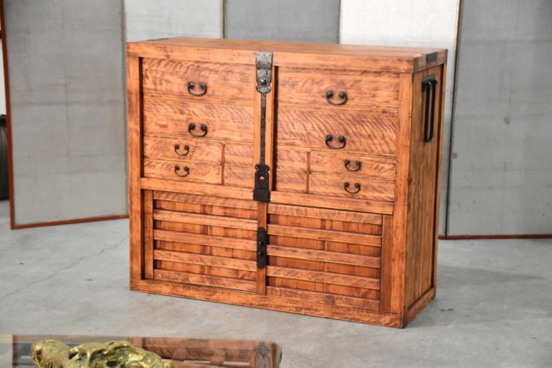 Rare Japanese Antique Merchant Chest Width:1210mm