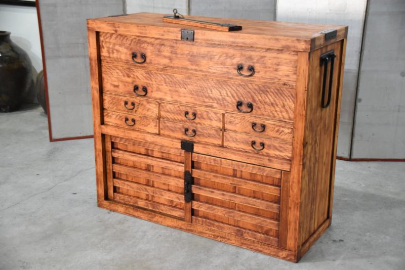 Rare Japanese Antique Merchant Chest Width:1210mm - Image 16