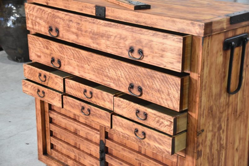 Rare Japanese Antique Merchant Chest Width:1210mm - Image 15