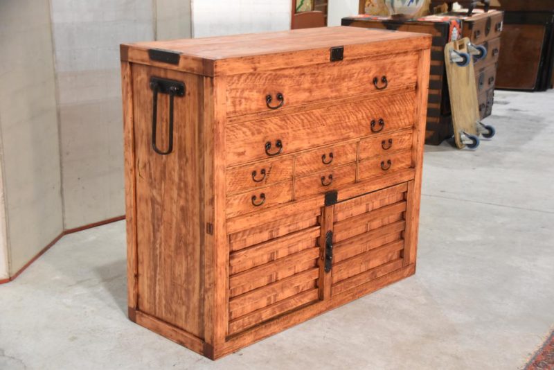 Rare Japanese Antique Merchant Chest Width:1210mm - Image 6
