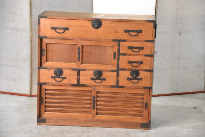 Japanese Antique Merchant Chest Width:910mm - Image 11