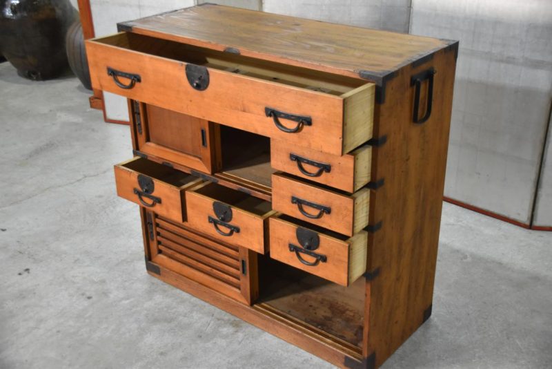 Japanese Antique Merchant Chest Width:910mm - Image 7