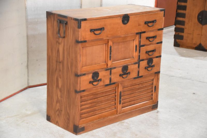 Japanese Antique Merchant Chest Width:910mm - Image 2