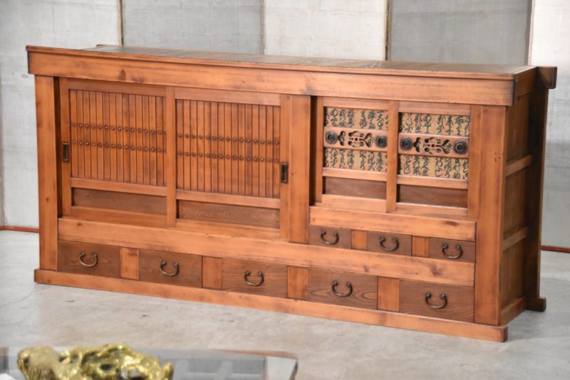Japanese Antique Mizuya Dansu Sideboard Width:1865mm - Image 14
