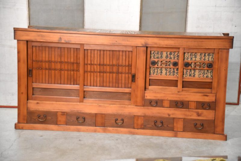 Japanese Antique Mizuya Dansu Sideboard Width:1865mm - Image 13