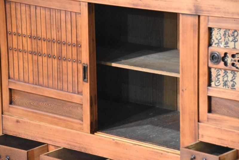 Japanese Antique Mizuya Dansu Sideboard Width:1865mm - Image 8