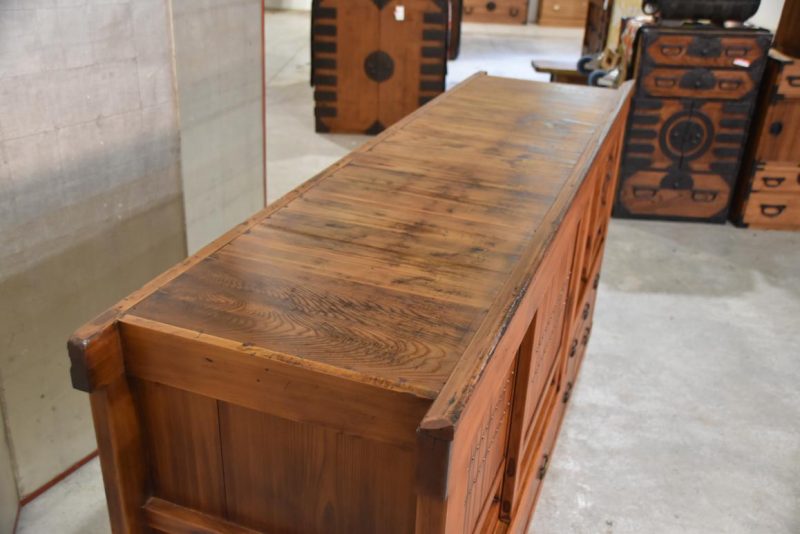 Japanese Antique Mizuya Dansu Sideboard Width:1865mm - Image 15