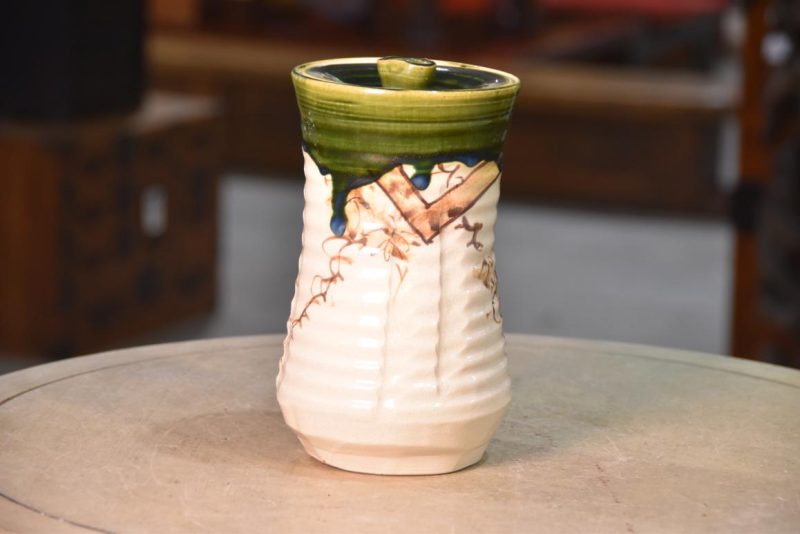 Oribe Pottery Mizuzashi Height:220mm