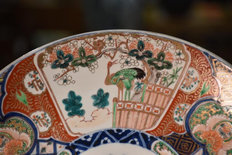 Japanese Imari Ware Porcelain Plate Width:405mm - Image 8
