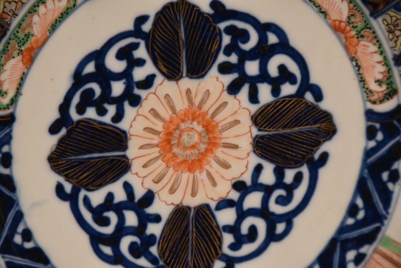 Japanese Imari Ware Porcelain Plate Width:405mm - Image 6