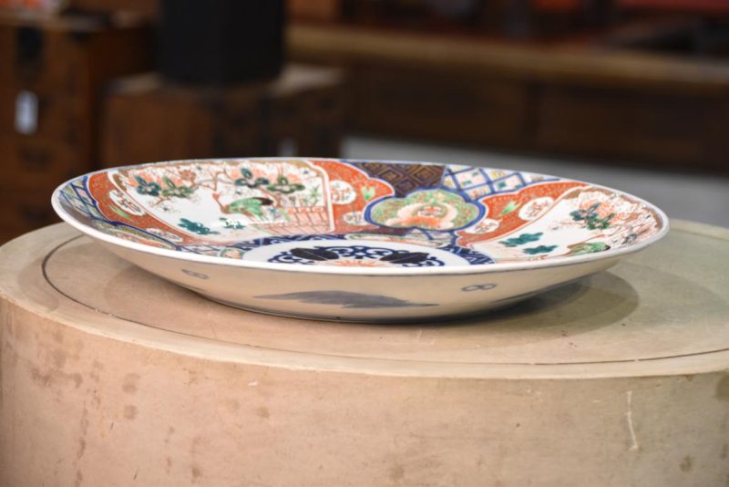 Japanese Imari Ware Porcelain Plate Width:405mm - Image 3