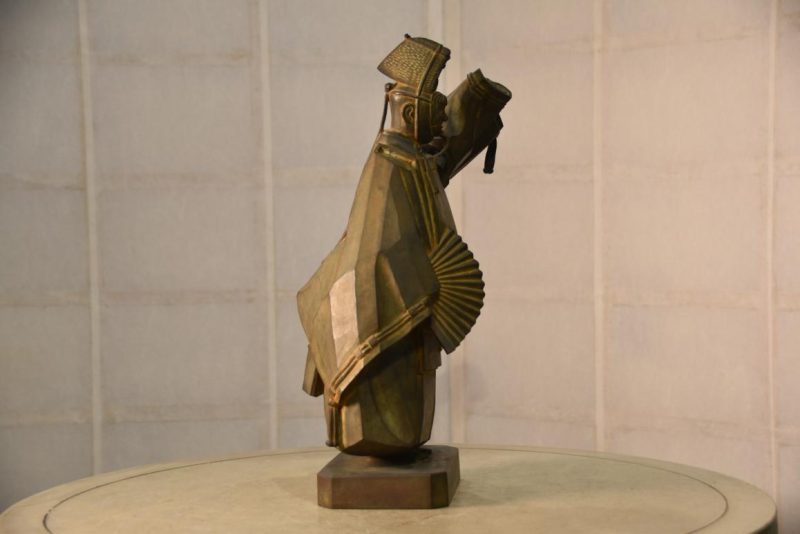 Japanese Bronze Noh Player - Image 8