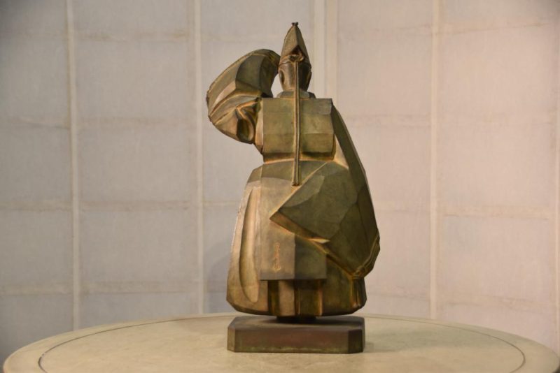 Japanese Bronze Noh Player - Image 2