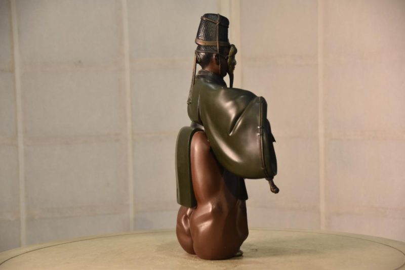 Japanese Bronze Noh Player - Image 2