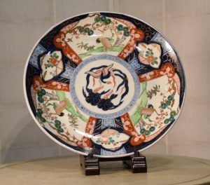 Japanese Imari Ware Porcelain Plate Width:400mm