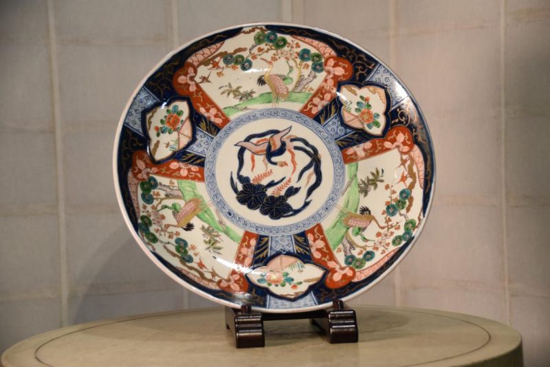 Japanese Imari Ware Porcelain Plate Width:400mm