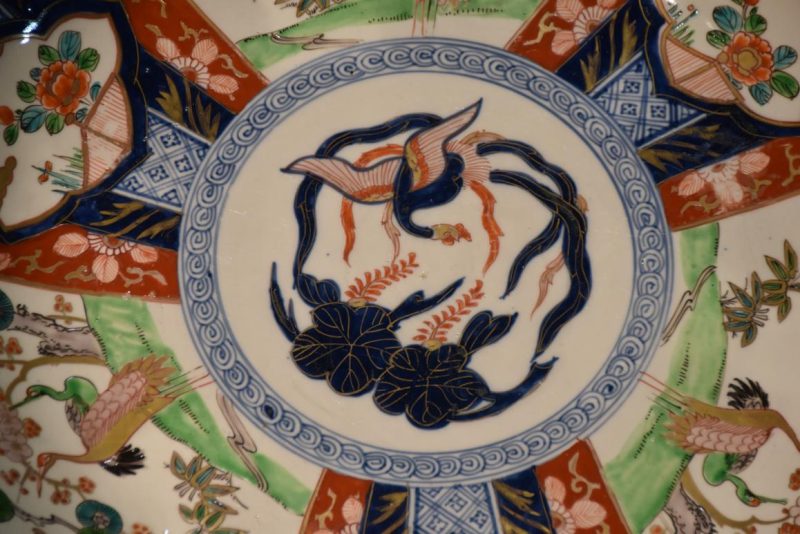 Japanese Imari Ware Porcelain Plate Width:400mm - Image 2