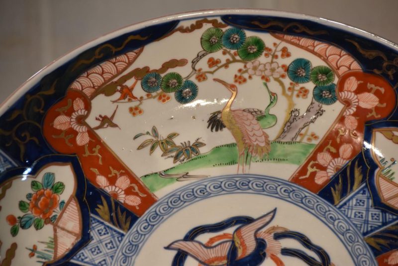 Japanese Imari Ware Porcelain Plate Width:400mm - Image 12