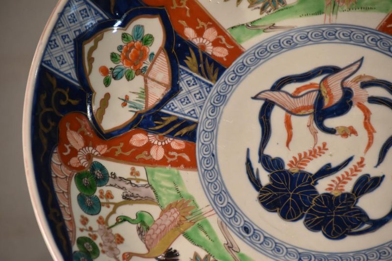 Japanese Imari Ware Porcelain Plate Width:400mm - Image 11