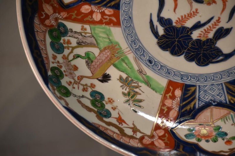 Japanese Imari Ware Porcelain Plate Width:400mm - Image 10