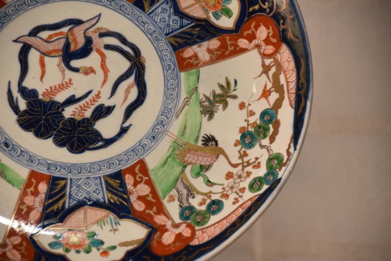 Japanese Imari Ware Porcelain Plate Width:400mm - Image 9