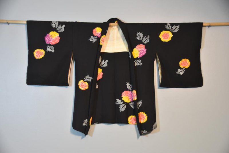 Japanese Vintage Silk Haori Jacket - Image 7