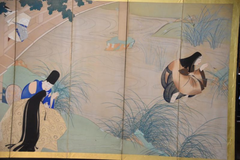 Taisho Period Tales of Genji Screen with Firefly's Width:3680mm - Image 11