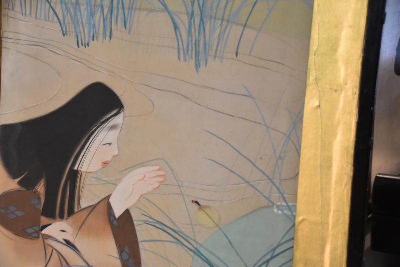 Taisho Period Tales of Genji Screen with Firefly's Width:3680mm - Image 9