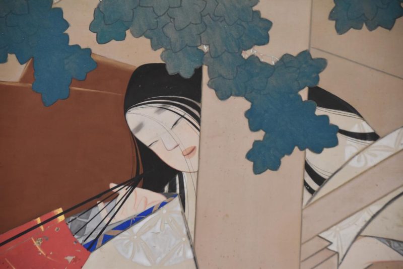 Taisho Period Tales of Genji Screen with Firefly's Width:3680mm - Image 6
