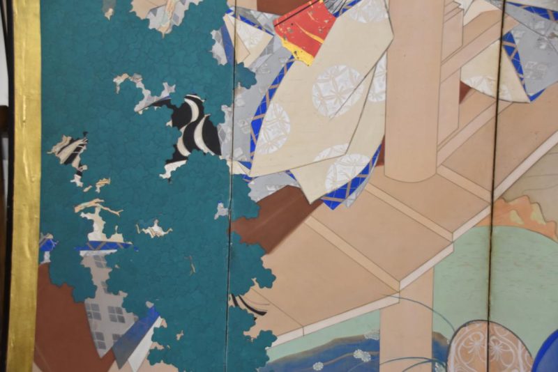 Taisho Period Tales of Genji Screen with Firefly's Width:3680mm - Image 5