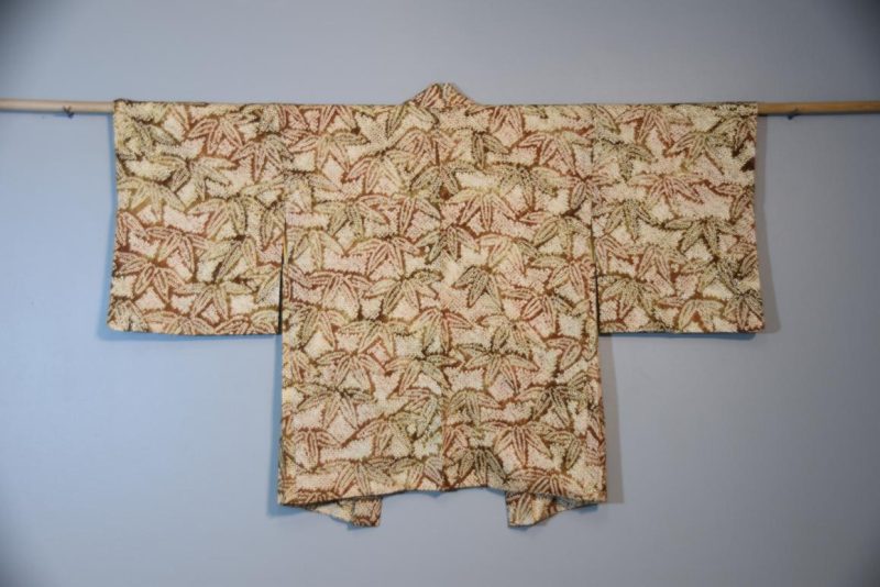 Japanese Vintage Shibori Silk Haori Jacket - Image 7