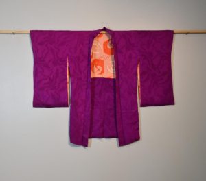 Japanese Vintage Silk Jacquard Haori Jacket