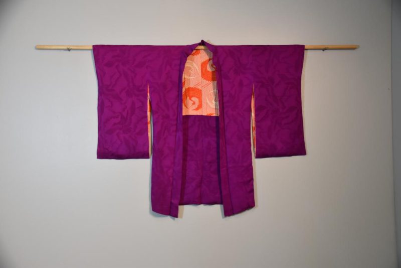 Japanese Vintage Silk Jacquard Haori Jacket
