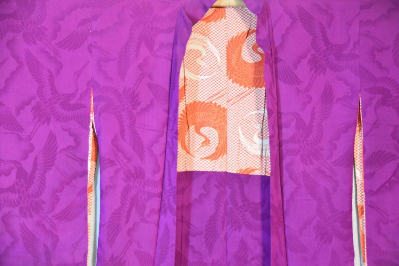 Japanese Vintage Silk Jacquard Haori Jacket - Image 2