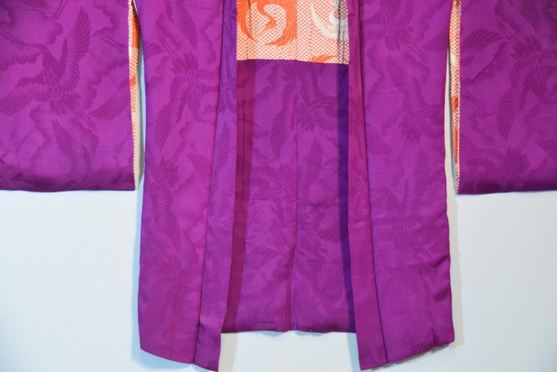 Japanese Vintage Silk Jacquard Haori Jacket - Image 8