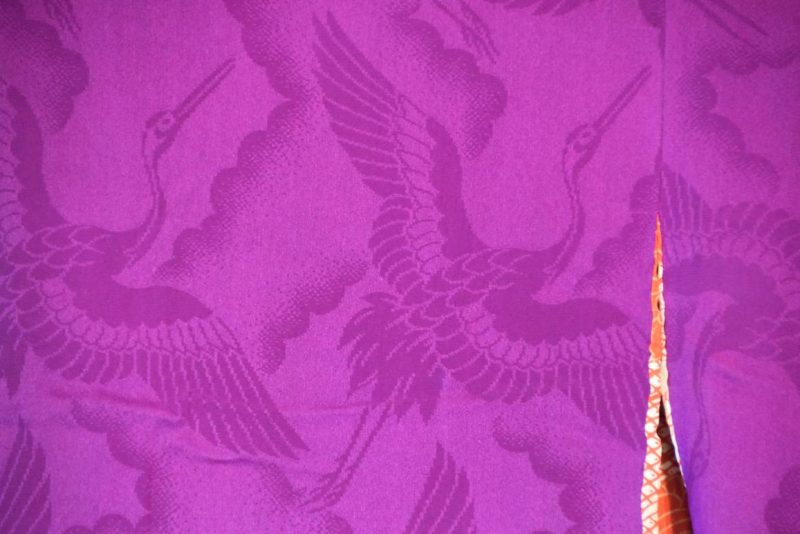 Japanese Vintage Silk Jacquard Haori Jacket - Image 7
