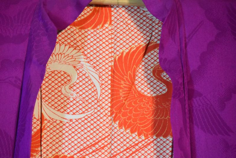 Japanese Vintage Silk Jacquard Haori Jacket - Image 5