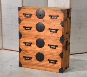 Antique 2 Section Clothing Chest 4 Drawers Width:880mm