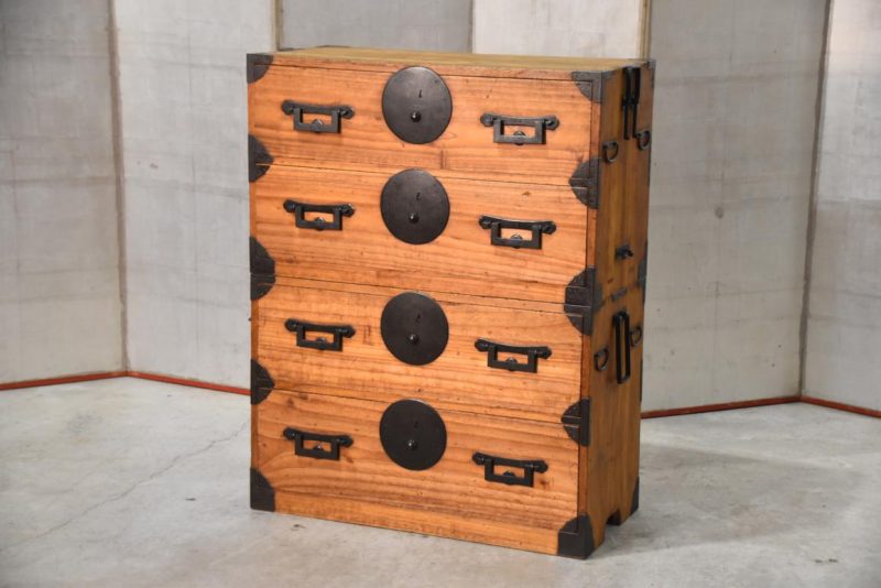 Antique 2 Section Clothing Chest 4 Drawers Width:880mm