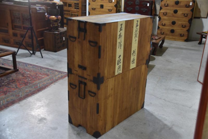 Antique 2 Section Clothing Chest 4 Drawers Width:880mm - Image 6