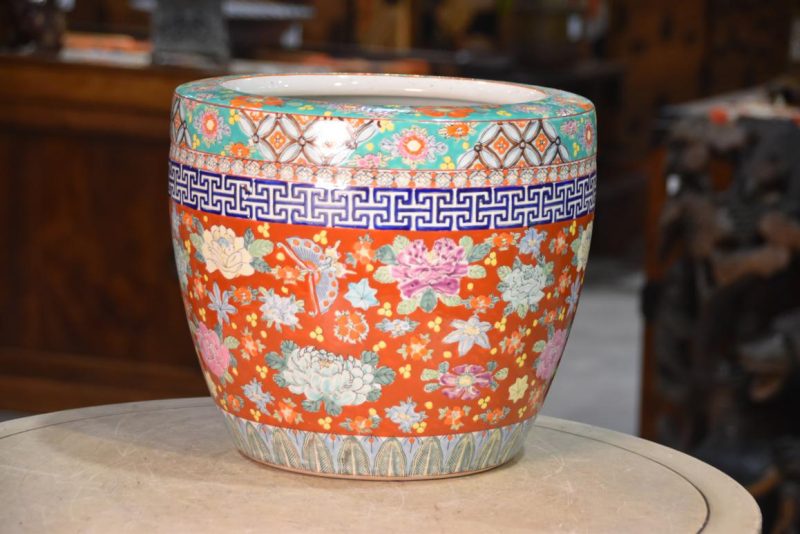 Coloured Imari Hibachi Width:310mm