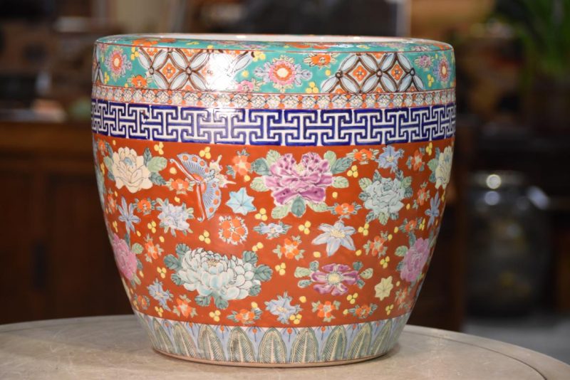 Coloured Imari Hibachi Width:310mm - Image 2