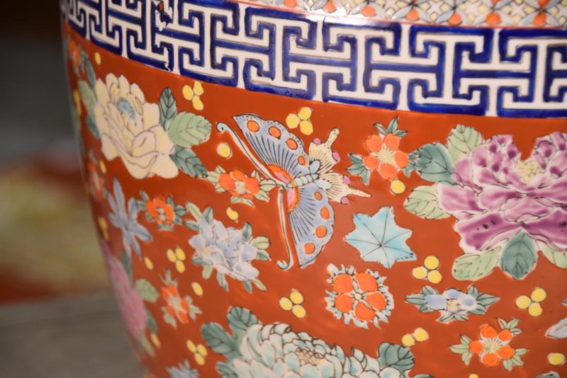 Coloured Imari Hibachi Width:310mm - Image 5