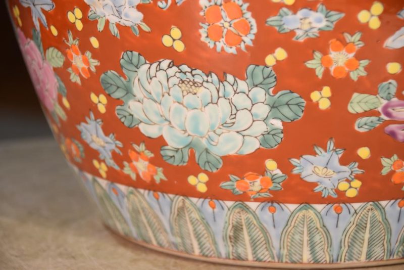 Coloured Imari Hibachi Width:310mm - Image 4